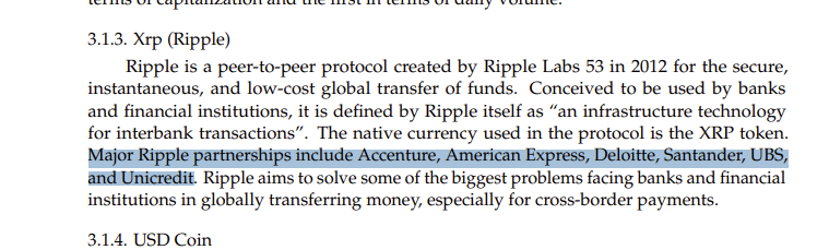 Major Ripple partnerships include Accenture, American Express, Deloitte, Santander, UBS, and Unicredit