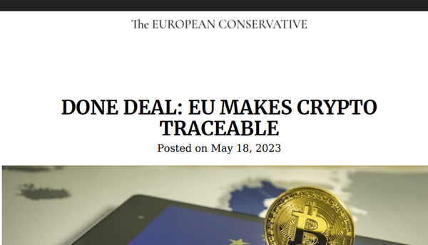 EU Makes Crypto Traceable