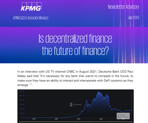 is Defi the future? KPMG