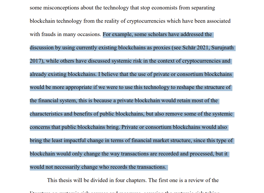 PHDs recommending infrastructure be private and permissioned like R3 (this is why i hold quant)